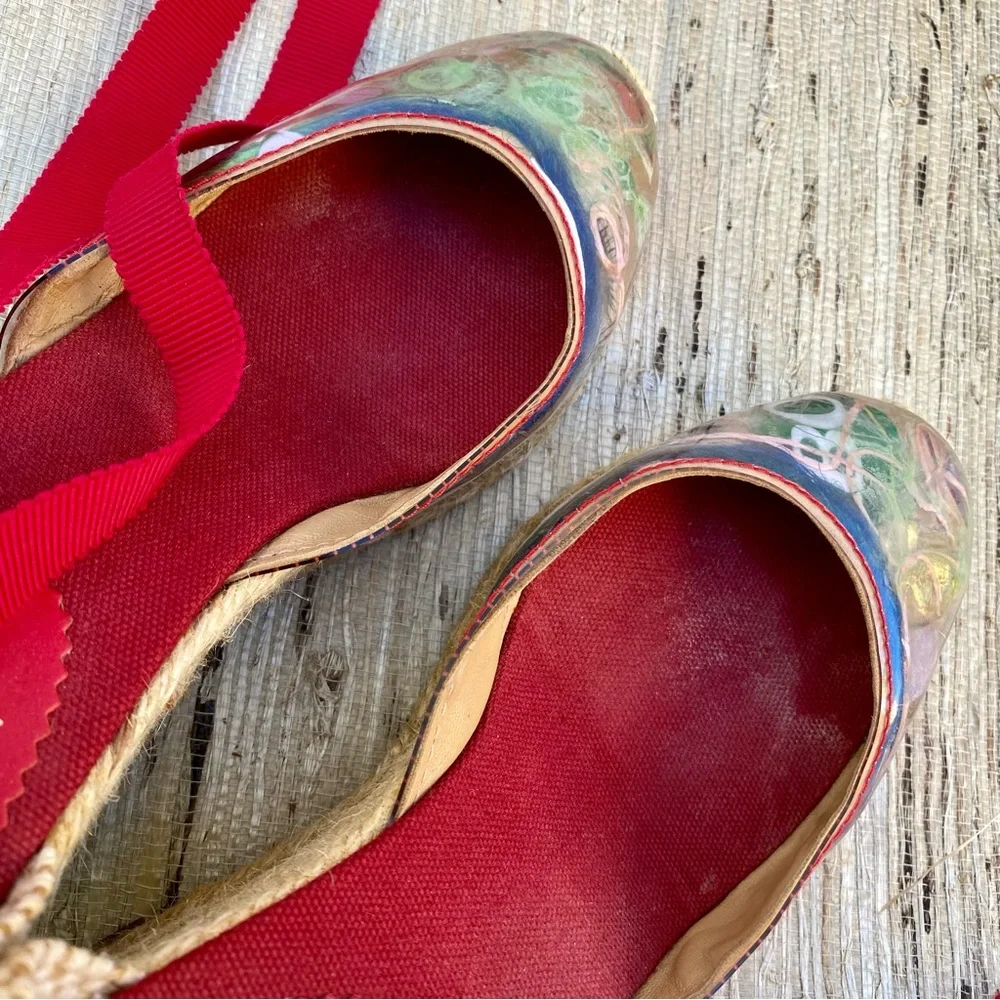 Christian Louboutin “Trash” Wedge Espadrilles Sandal